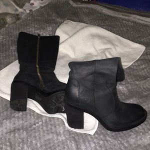 Black Leather Born Boots